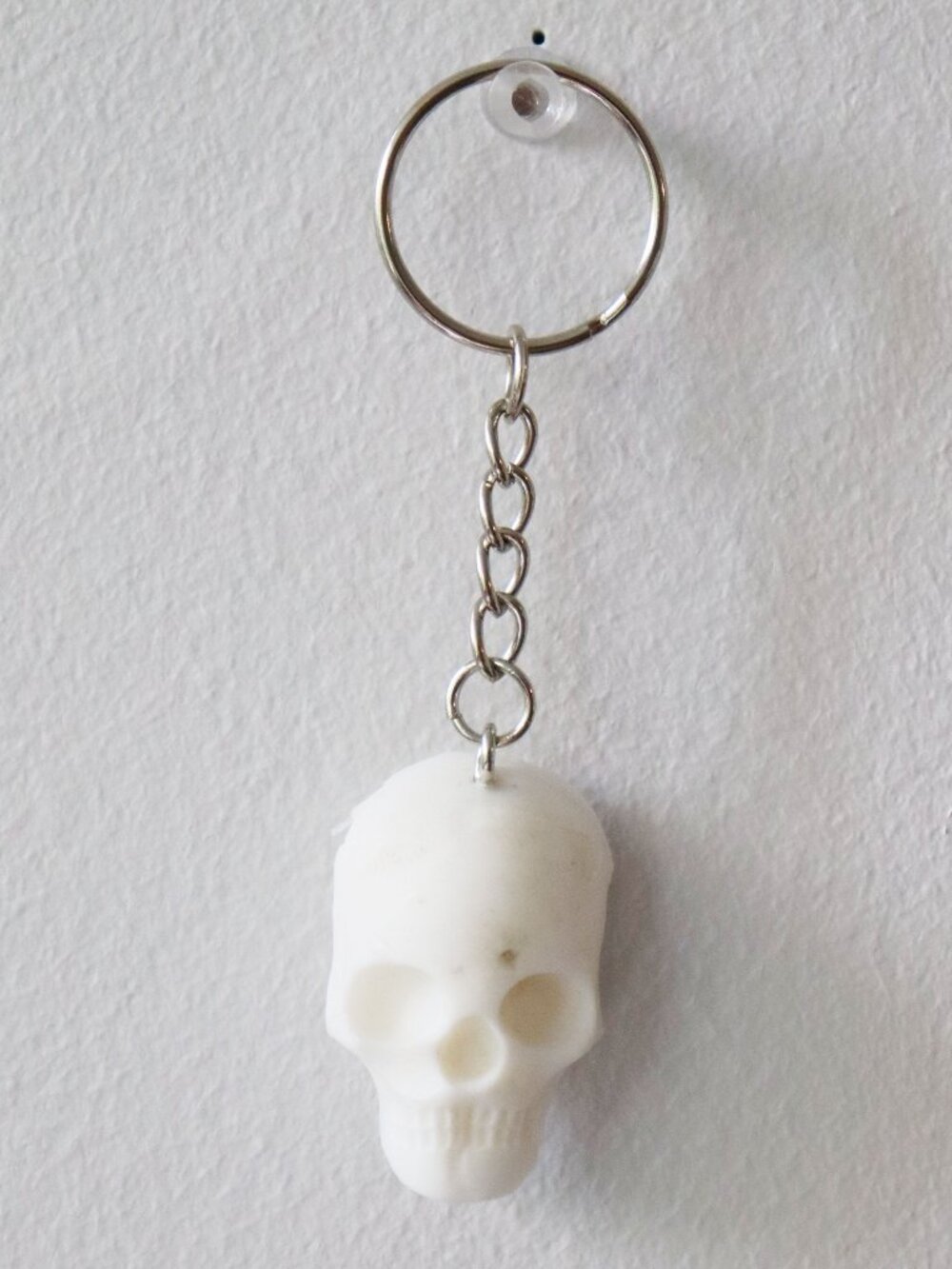 🧡 Handmade Recycled Plastic Skull Keychain